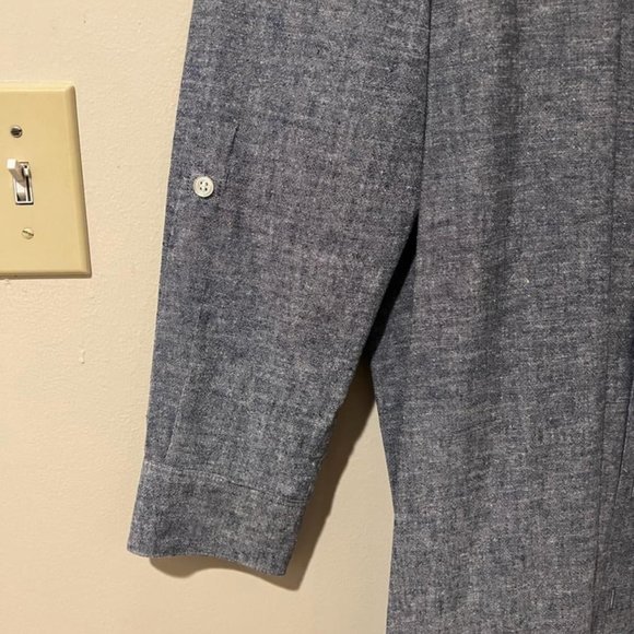 Emily Phillips Girlfriend Dress in Blue Chambray 5 - Picture 5 of 8